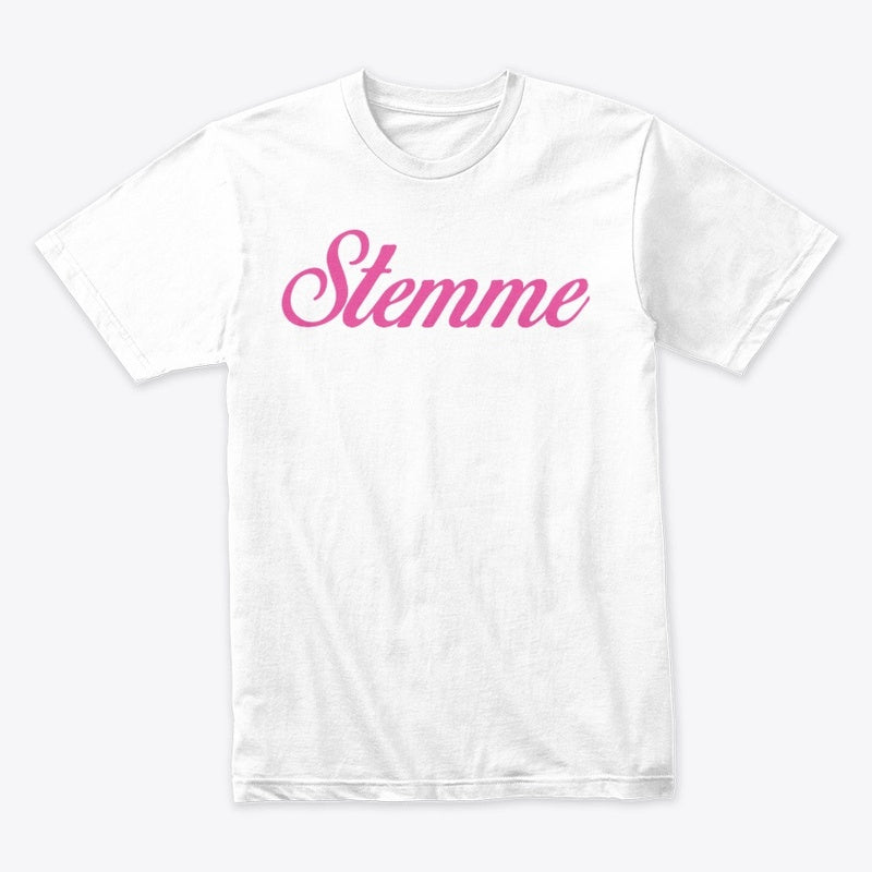 Premium Cotton T- Shirt - Stemme - Pink Next Level 3600 | Premium Ring-Spun Cotton T-Shirt