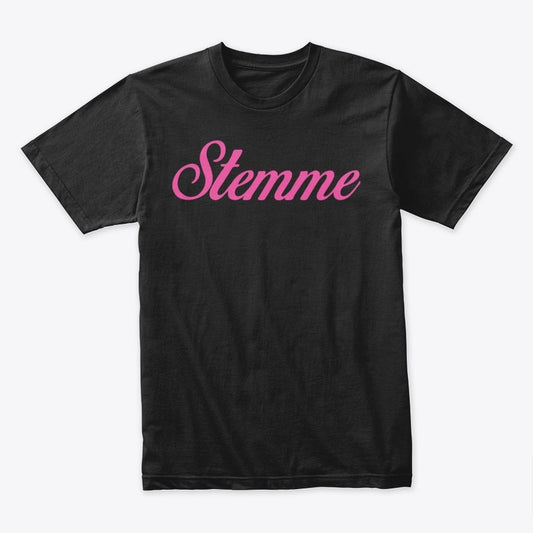 Premium Cotton T- Shirt - Stemme - Pink Next Level 3600 | Premium Ring-Spun Cotton T-Shirt